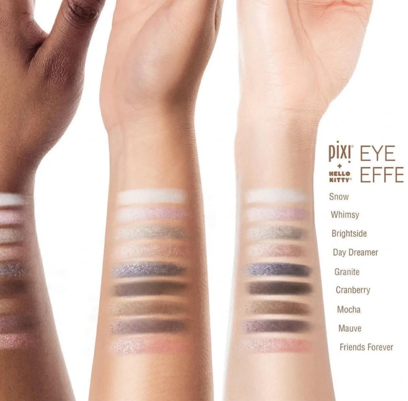 Pixi Hello Kitty Harmony Hues Eye Effects Eyeshadow Palette 9 Shades 0.6oz