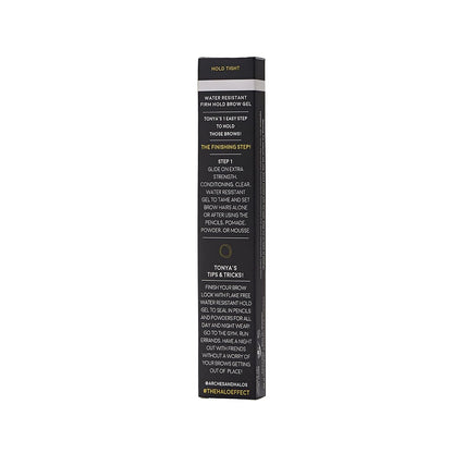 Arches and Halos Water Resistant Firm Hold Eyebrow Gel - Clear Brow Gel for Lasting Definition - Non Flaking Weightless Formula - Vegan - 0.1 oz