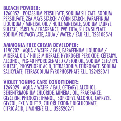SoftSheen Carson Interbeauty Dark Lovely Uplift Bleaching Kit with Powder Developer Toner for Blonde Hair