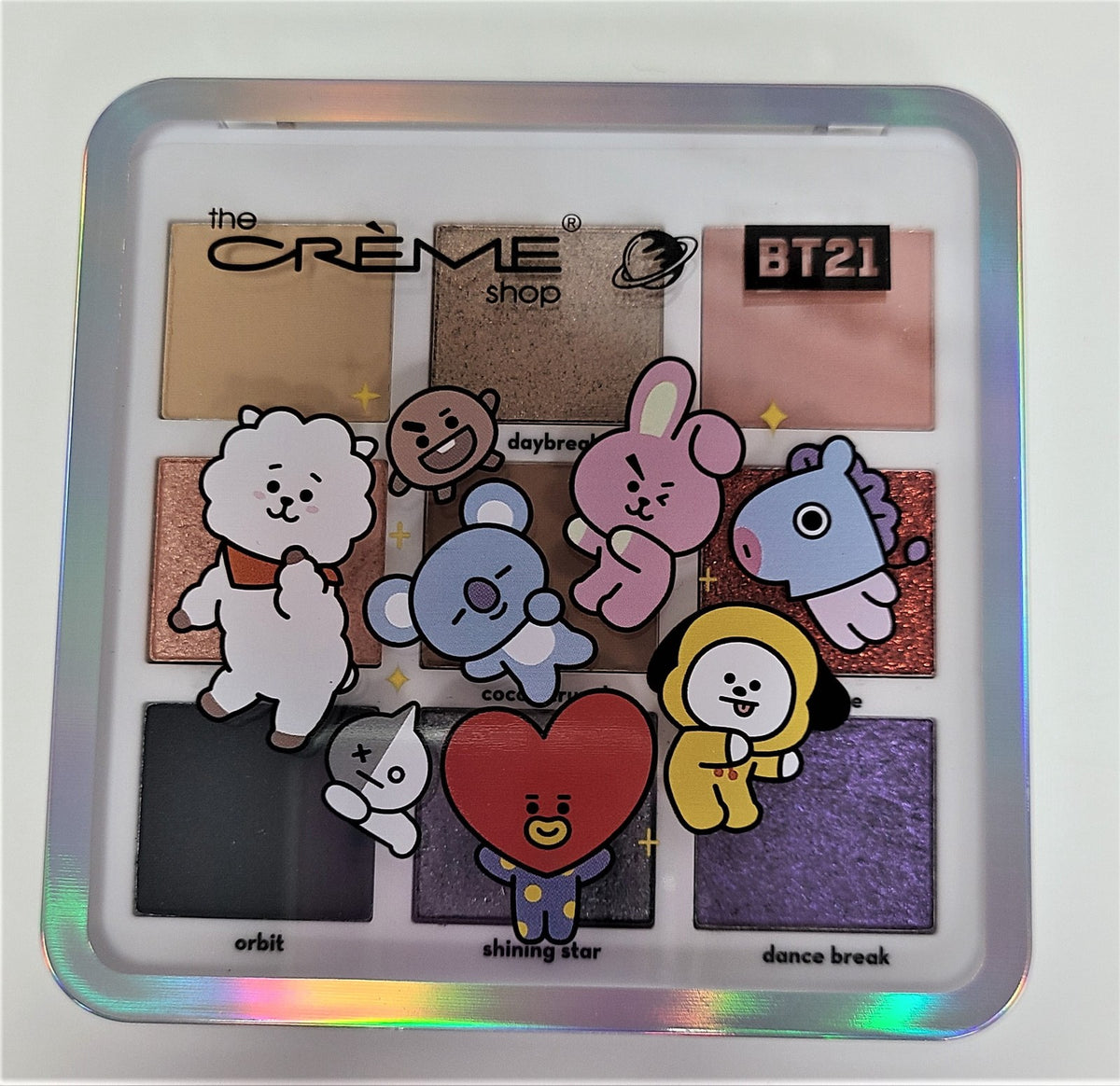 Crème Shop BT21 UNIVERSTAR POP Eyeshadow Palette, 9 Shades