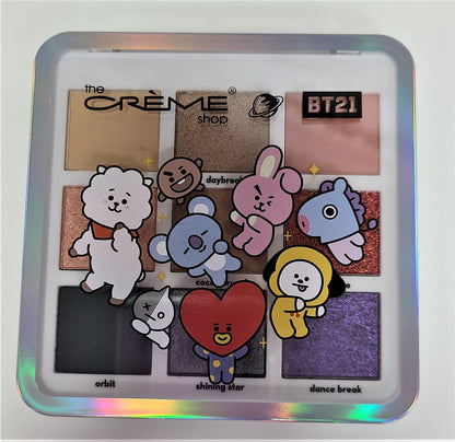 Crème Shop BT21 UNIVERSTAR POP Eyeshadow Palette, 9 Shades