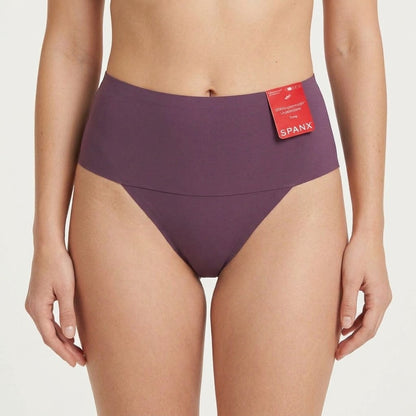 SPANX supersmooth Undie-tectable Thong - Comfortable Core Control - XL - Prune