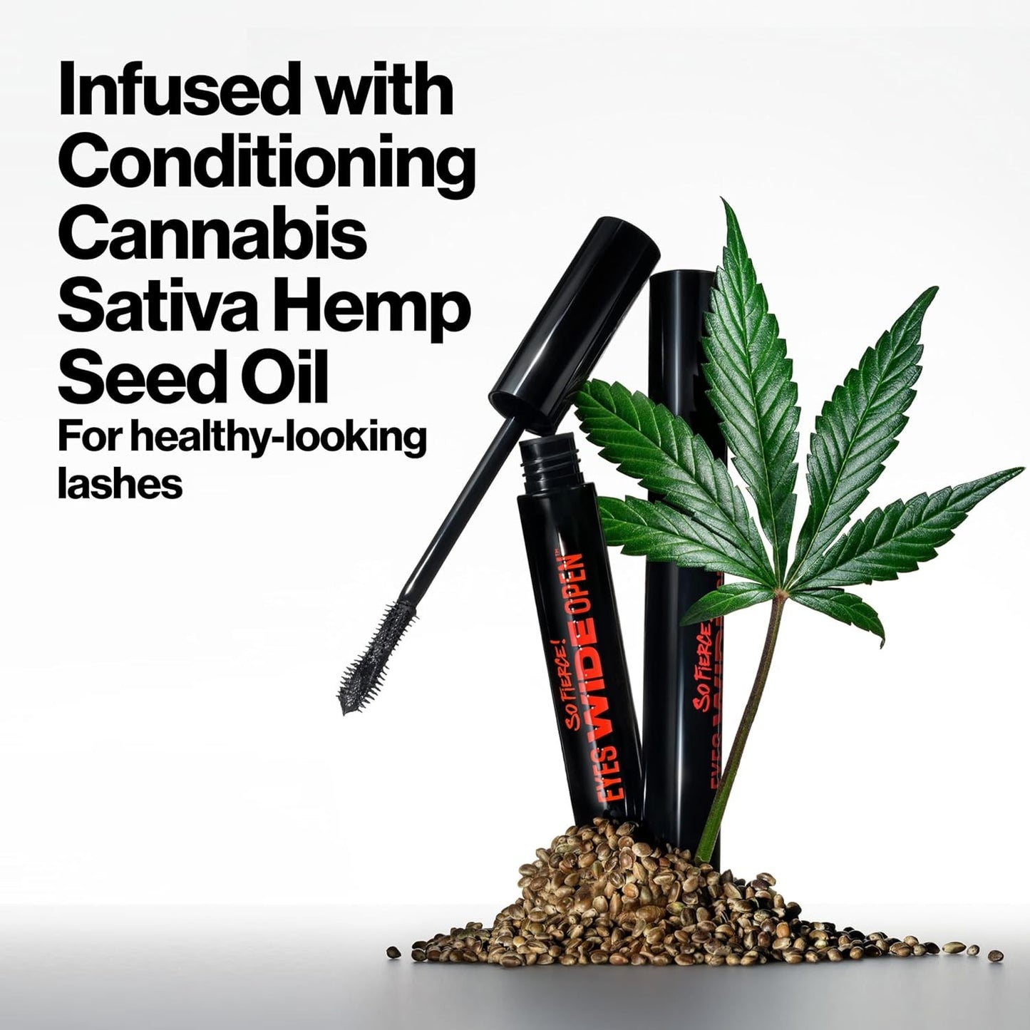Revlon So Fierce! Eyes Wide Open Mascara, 104 Waterproof Black, 0.24 fl oz