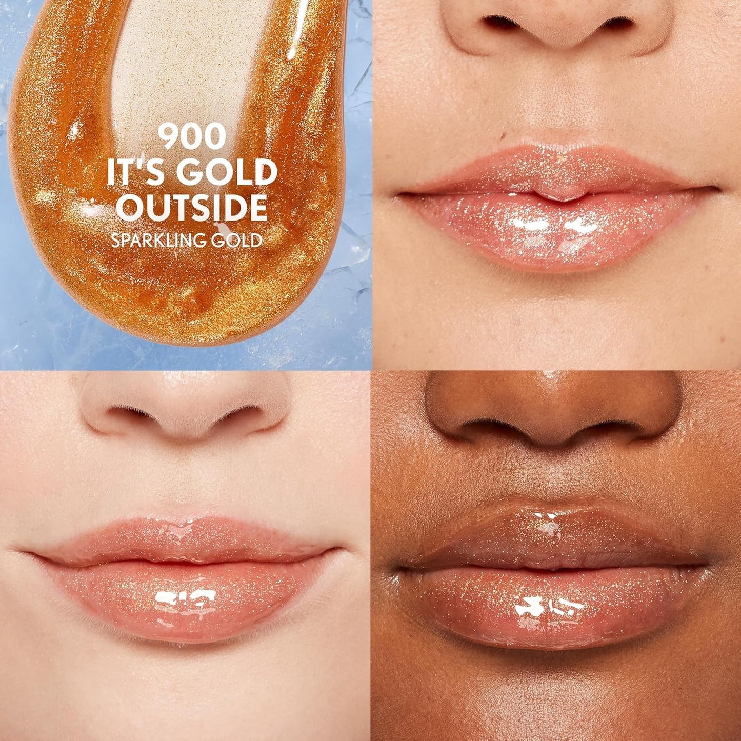 Covergirl Clean Fresh Yummy Plumper Lip Gloss, 900 It's Gold Outside, Shiny