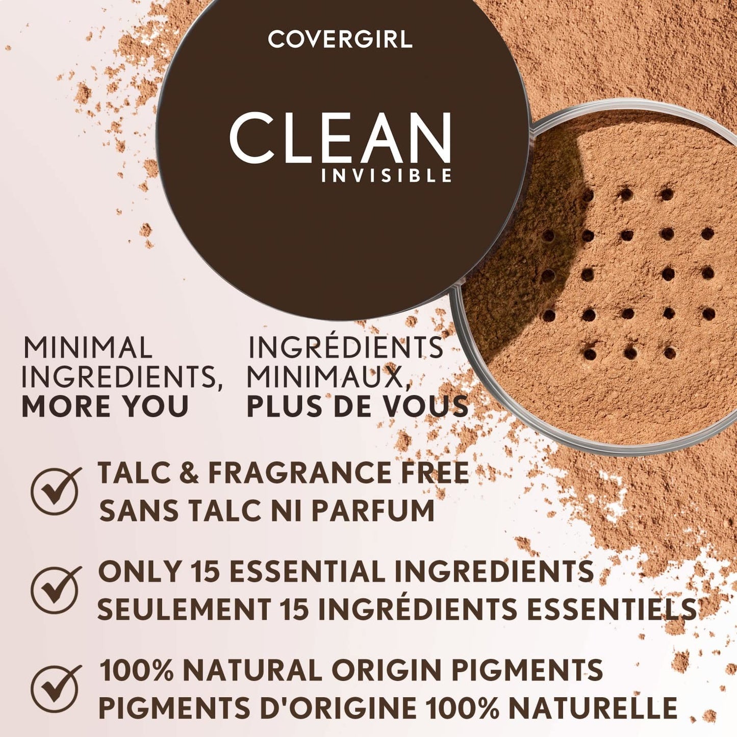 Clean Invisible Loose Powder Translucent Dark