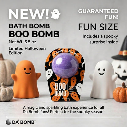 Da Bomb 2 Pack Halloween Bath Fizzers Boo Bomb Zombie Bomb 3.5oz Surprise Inside
