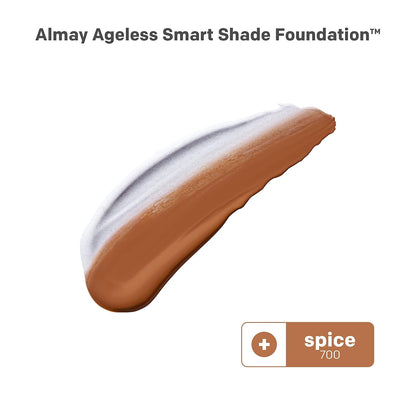 Almay Anti Aging Foundation Smart Shade Face Makeup with Hyaluronic Acid Niacinamide Vitamin C E Hypoallergenic Fragrance Free 700 Spice 1 Fl Oz Pack of 1