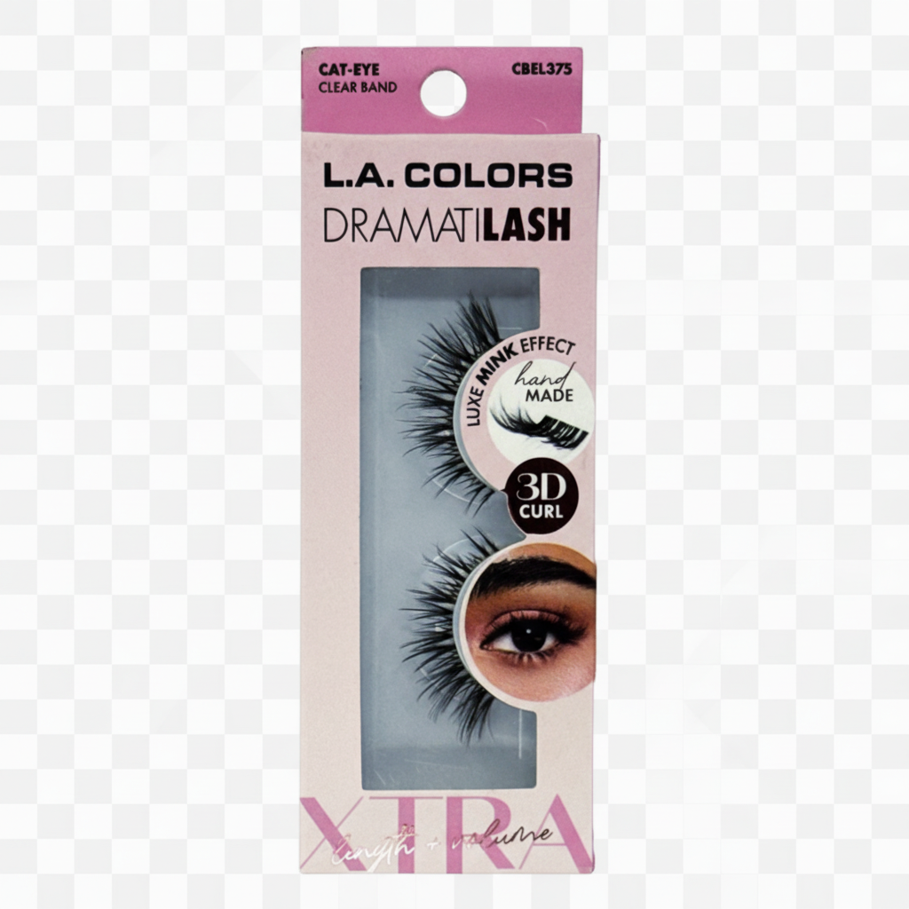 L.A. Colors DramatiLash Xtra Cat-Eye False Eyelashes Luxe Mink Effect CBEL375