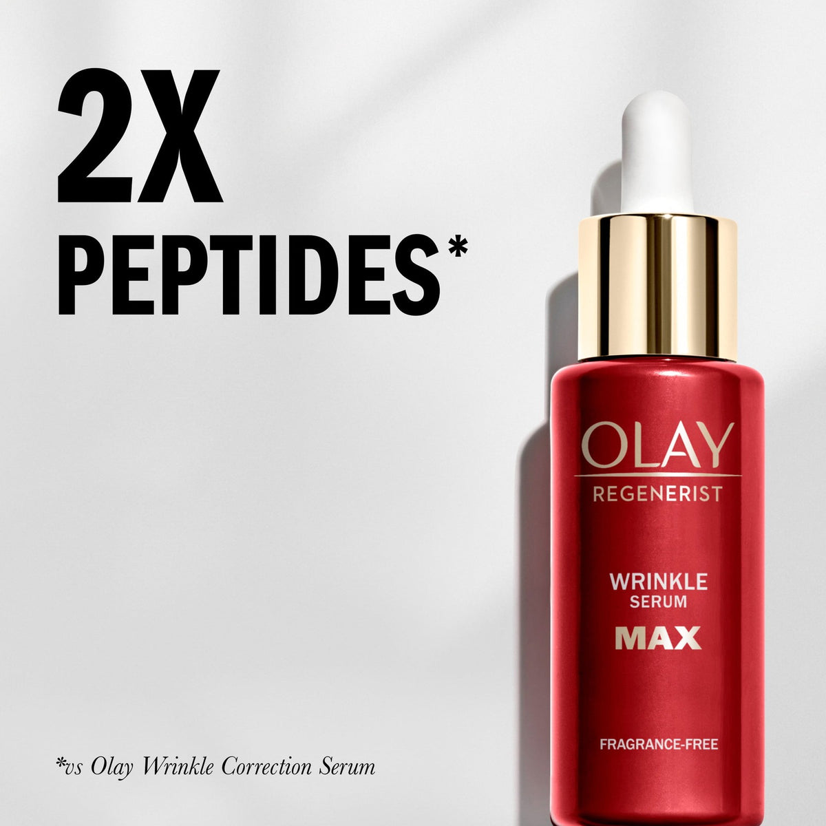 Olay Regenerist Wrinkle Serum MAX with B3+ 2X Peptides, 1.3 fl oz