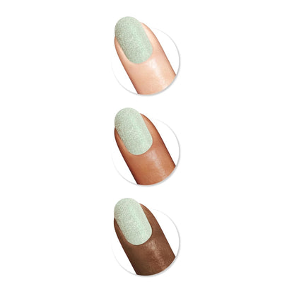 Sally Hansen Insta-Dri 136 Fast Gritty Sage Green Sand Nail Polish Quick Dry