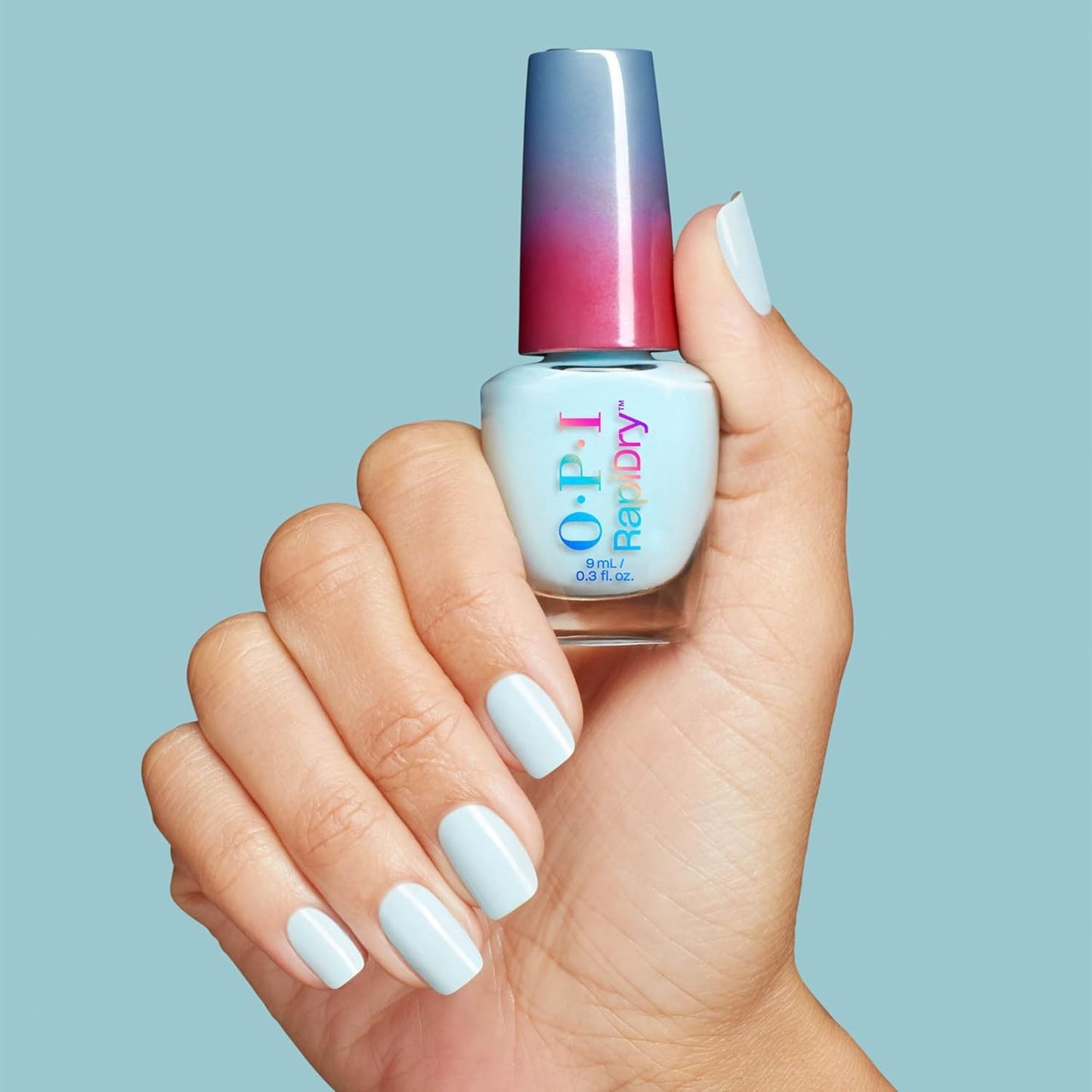 OPI RapiDry Quick Dry Nail Polish Colors | Opaque, Crème, Baby Blue Me Away