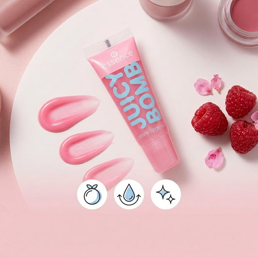 Essence Juicy Bomb Shiny Lipgloss 05 Pink Lemonade 10ml Vegan High Shine Finish