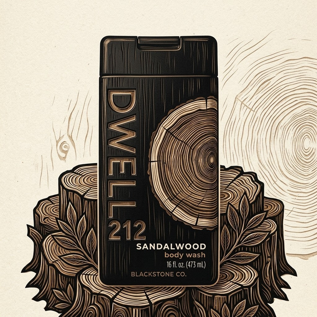 Dwell 212 Sandalwood Body Wash by Slatkin + Co 16 fl oz Men's Luxury Cleanser
