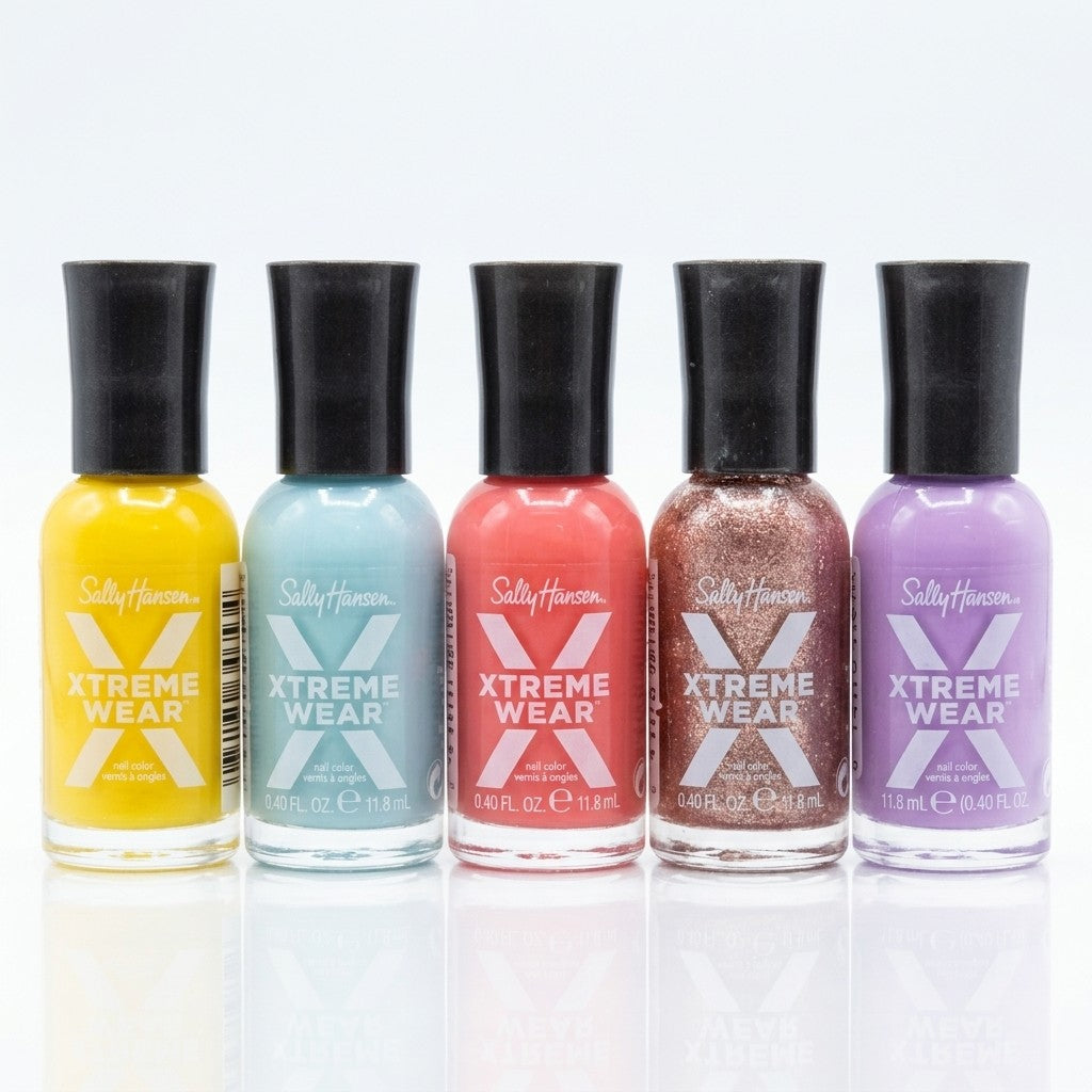 Sally Hansen Xtreme Wear Nail Polish - Chip Resistant - 5 Colors Set