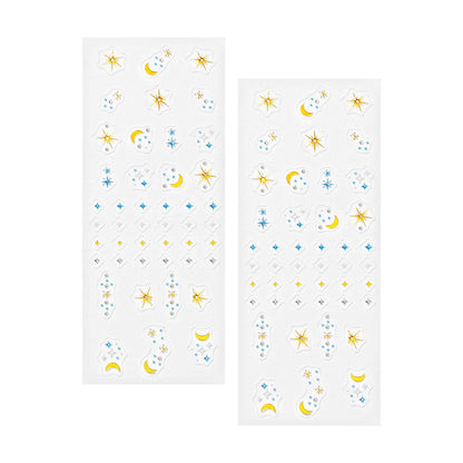Sally Hansen Salon Effects Nail Accents, Celestial Eclipse, Nail Art Decals, Easy to Use, No Commitment, Use On Nail Polish or Bare Nails, Mix and Match