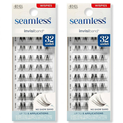 2 Pack Ardell Seamless Underlash Wispies Lash Clusters 32ct Invisiband