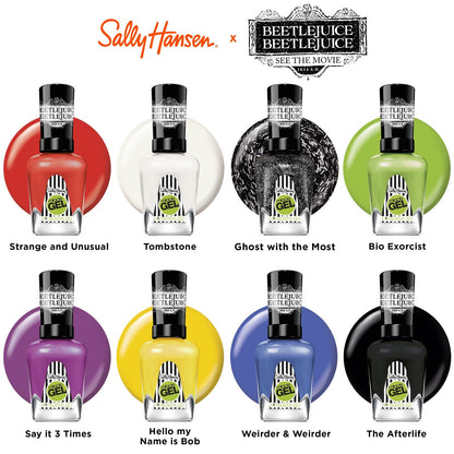 Sally Hansen Miracle Gel Beetlejuice 934 The Afterlife Black Nail Polish 0.5oz