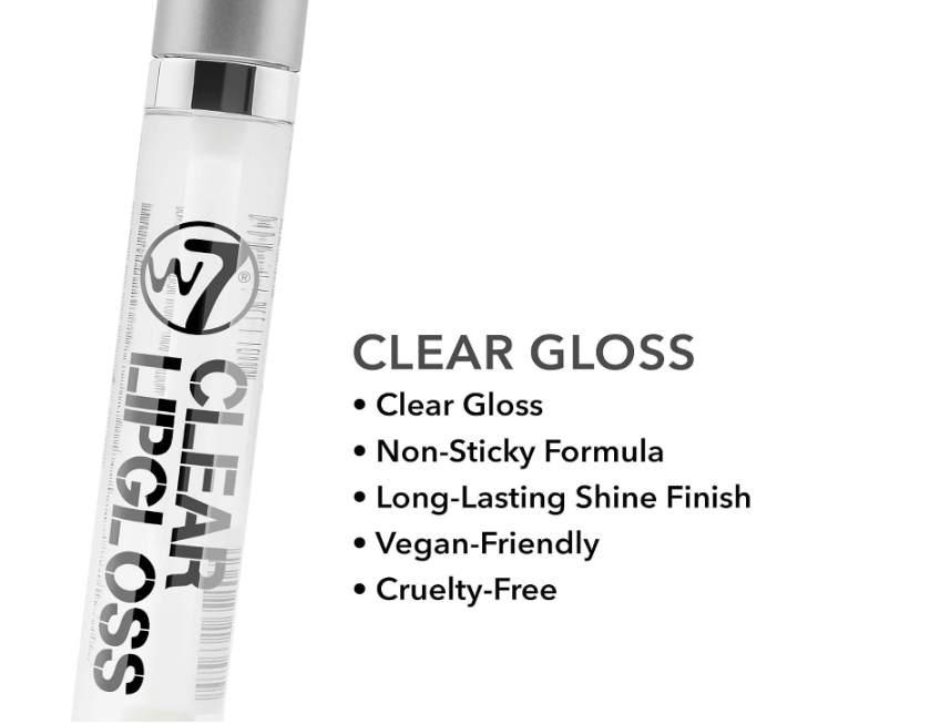 W7 Lipgloss Clear, Clear 11 ml