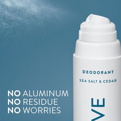 Native Deodorant & Body Spray, Sea Salt & Cedar, Quick Drying, 3.5 oz
