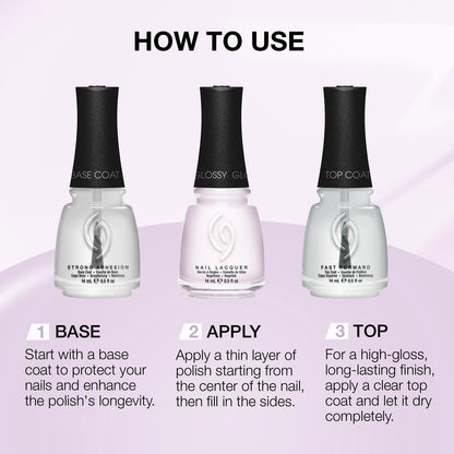 China Glaze CG Nail Lacquer Rainbow Sheer Iridescent Pink Nail Polish Quick Dry Chip Resistant High Gloss Finish for Salon DIY Manicure 0 5 fl oz