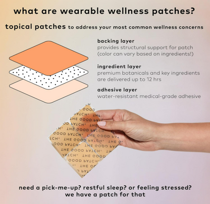 The Good Patch Rescue Plant Based Wellness Patch with DHM B1 & Green Tea 4 Count