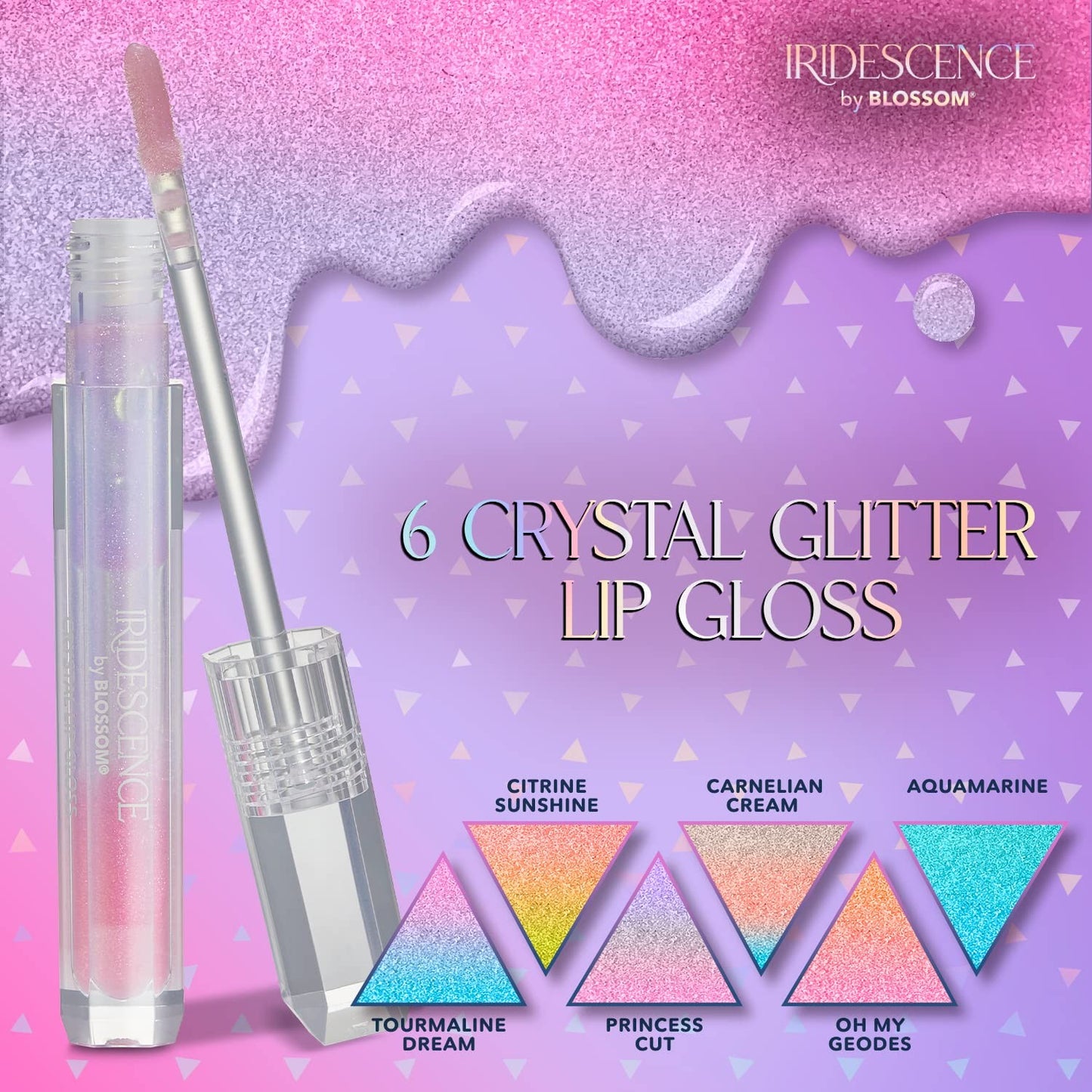 Blossom Iridescence Watermelon Flavored, Longlasting High Gloss, 0.08 fl oz, Princes Cup