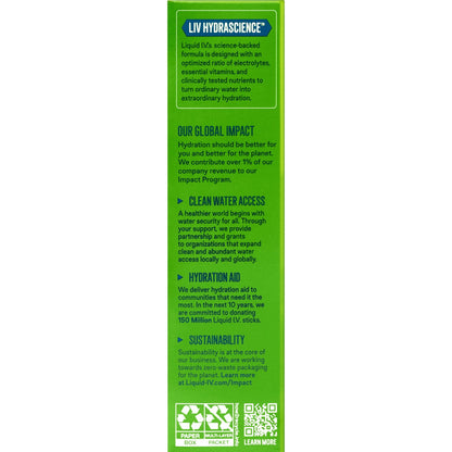 Liquid I.V.® Strawberry Kiwi Sugar-Free Hydration Multiplier® 4 Pack 24 Sticks