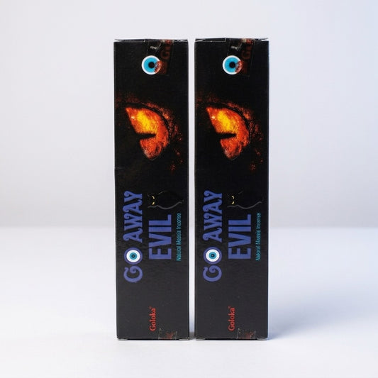 Goloka Go Away Evil Natural Masala Incense Sticks 15g (2 Pack) Protection