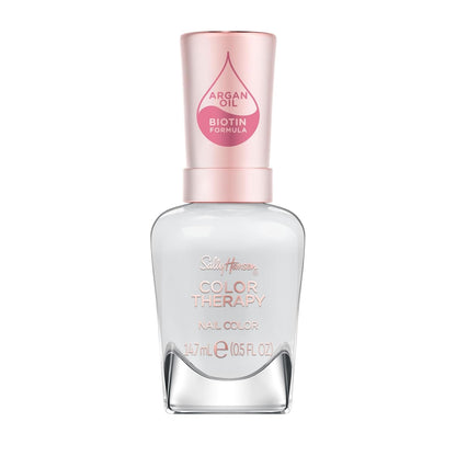 Sally Hansen Color Therapy Nail Polish | Biotin, 469 Solidarity Dove | Soft Gray