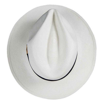 Toquilla Straw Panama Hat Ecuador Handwoven (M58) - Fedora Style with Gift Bag