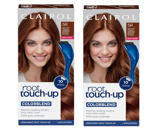 Clairol Root Touch-Up by Nice'n Easy Permanent Hair Dye, 5R Medium Auburn 2 Pack