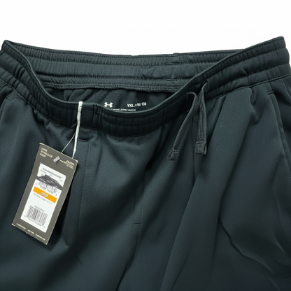 Under Armour Youth Boys XL Joggers Track Pants Black White Side Stripe NWT 28"