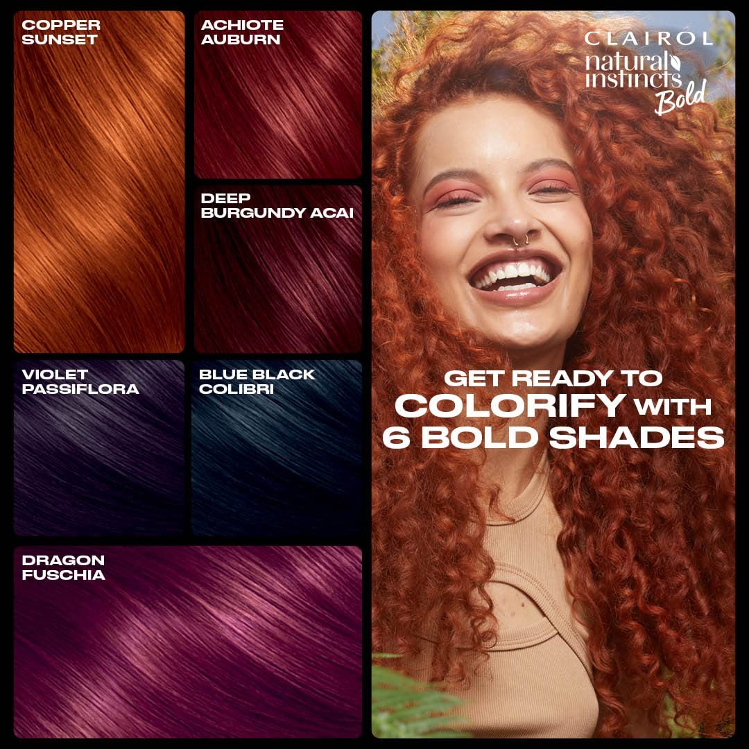 2pk Clairol Natural Instincts Bold Permanent Hair Color BL28 Blue Black Colibri