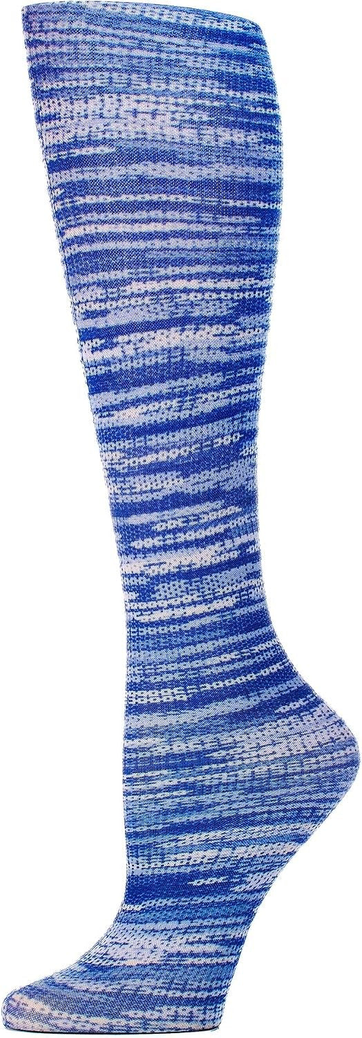 Celeste Stein Women's Printed Mild Compression Knee High Stockings 8-15 mmHg