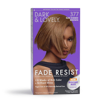 Dark and Lovely Fade Resist Rich Conditioning Color, Sunkissed Brown 377
