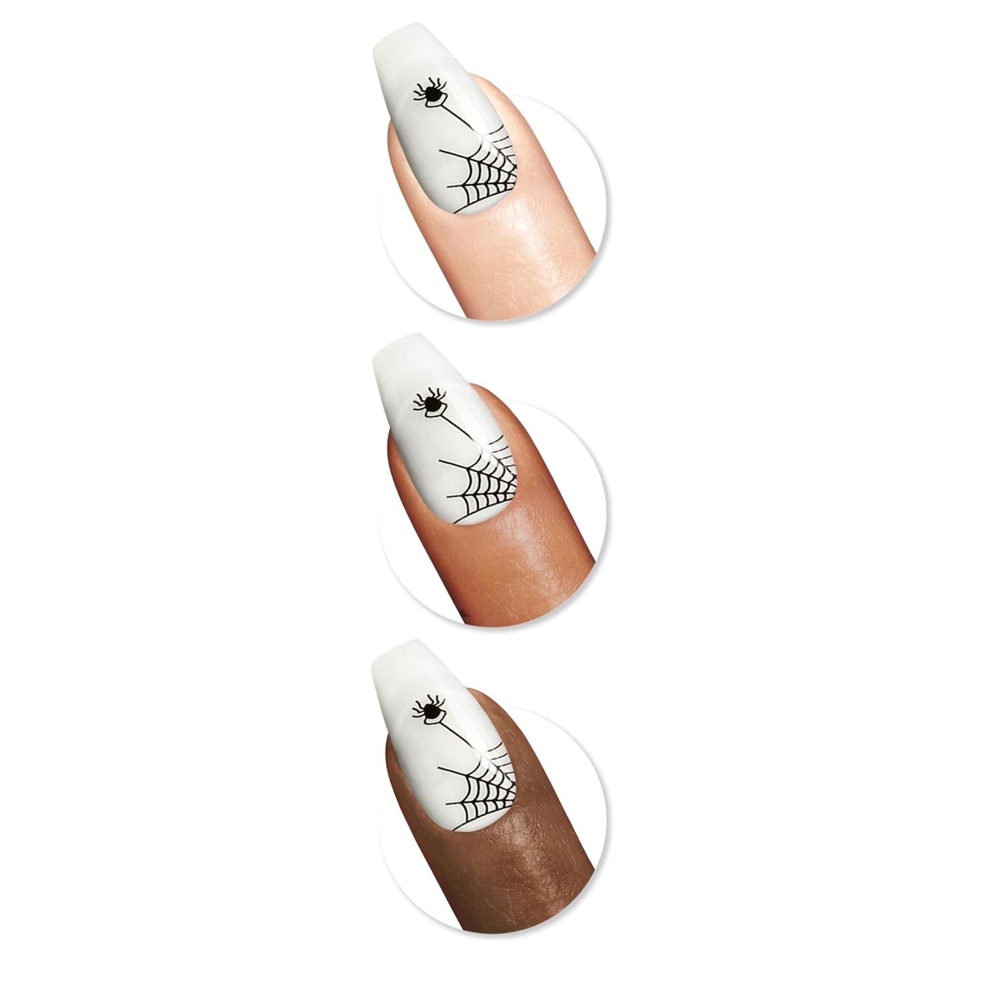 Sally Hansen Salon Effects® Perfect Manicure, Spyder-Light, Press On Nails, Non-Damaging Adhesive Tabs, File, and Alcohol Pad Included