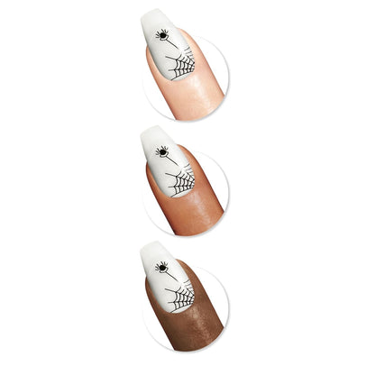 Sally Hansen Salon Effects® Perfect Manicure, Spyder-Light, Press On Nails, Non-Damaging Adhesive Tabs, File, and Alcohol Pad Included
