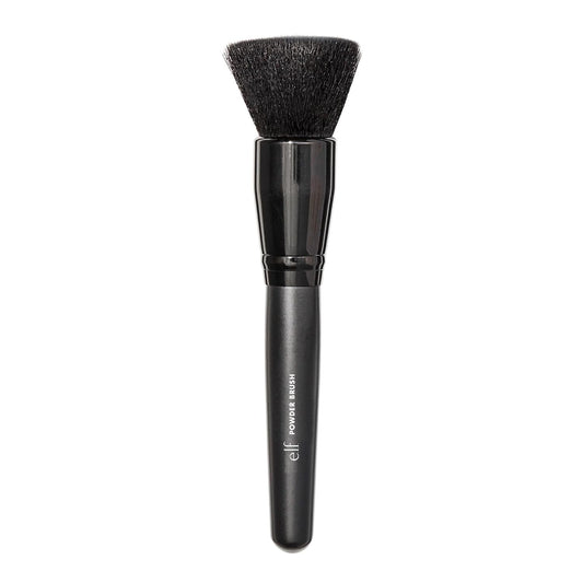 e l f Powder Brush Versatile Makeup Brush For Powder Or Blush Creates Sculpted Look Made With Synthetic Bristles Vegan Cruelty Free