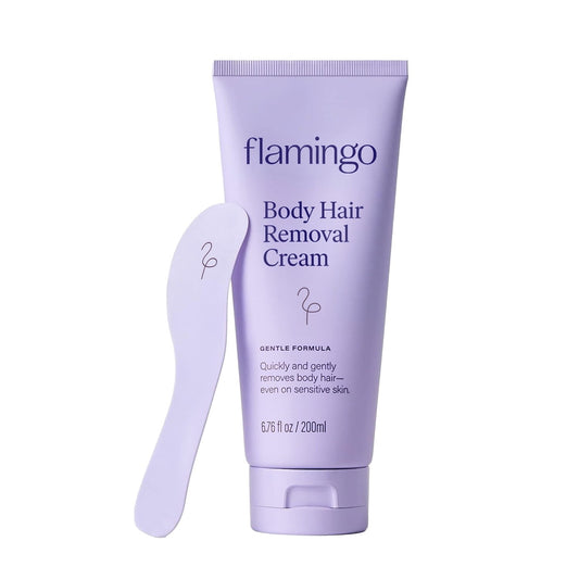 Flamingo Women's Gentle & Painless Body Hair Removal Cream, 6.76 fl oz Tube