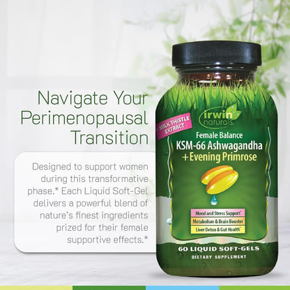 Irwin Naturals Female Balance Perimenopause Support | 60 Softgels