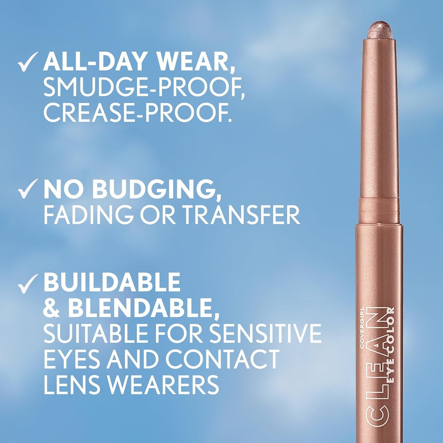 CoverGirl Clean Eye Color, Gold Dusk, Eyeshadow Sticks 312 0.05oz