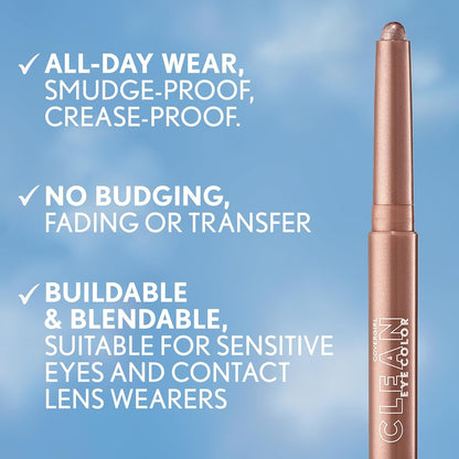 CoverGirl Clean Eye Color, Gold Dusk, Eyeshadow Sticks 312 0.05oz