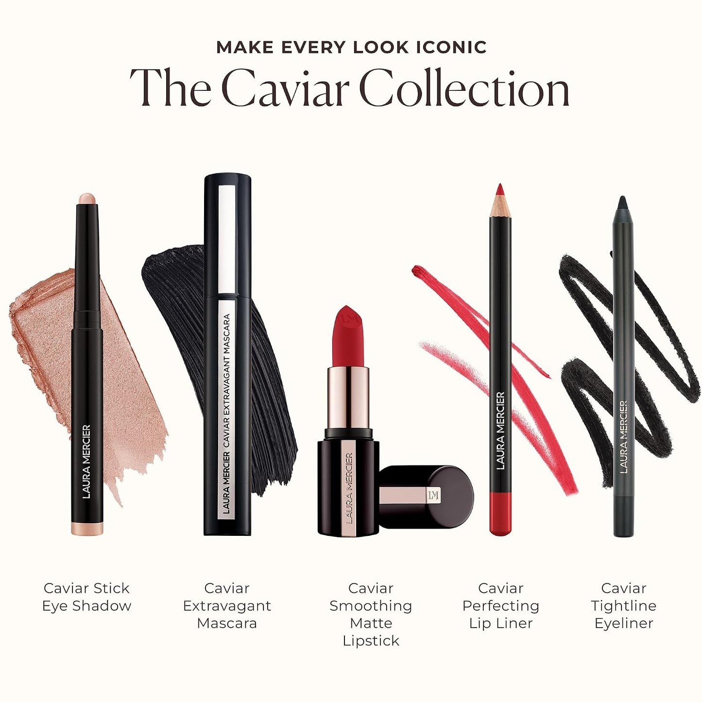 Laura Mercier Caviar Stick Cream Eyeshadow: Shimmer and Matte Finishes, Caramel