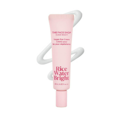 Face Shop Rice Water Bright Vegan Eye Cream Eye Cream for Dark Circles Dark Circles Under Eye Treatment Under Eye Brightener Hydrating Niacinamide Hyaluronic Acid Korean Skin Care