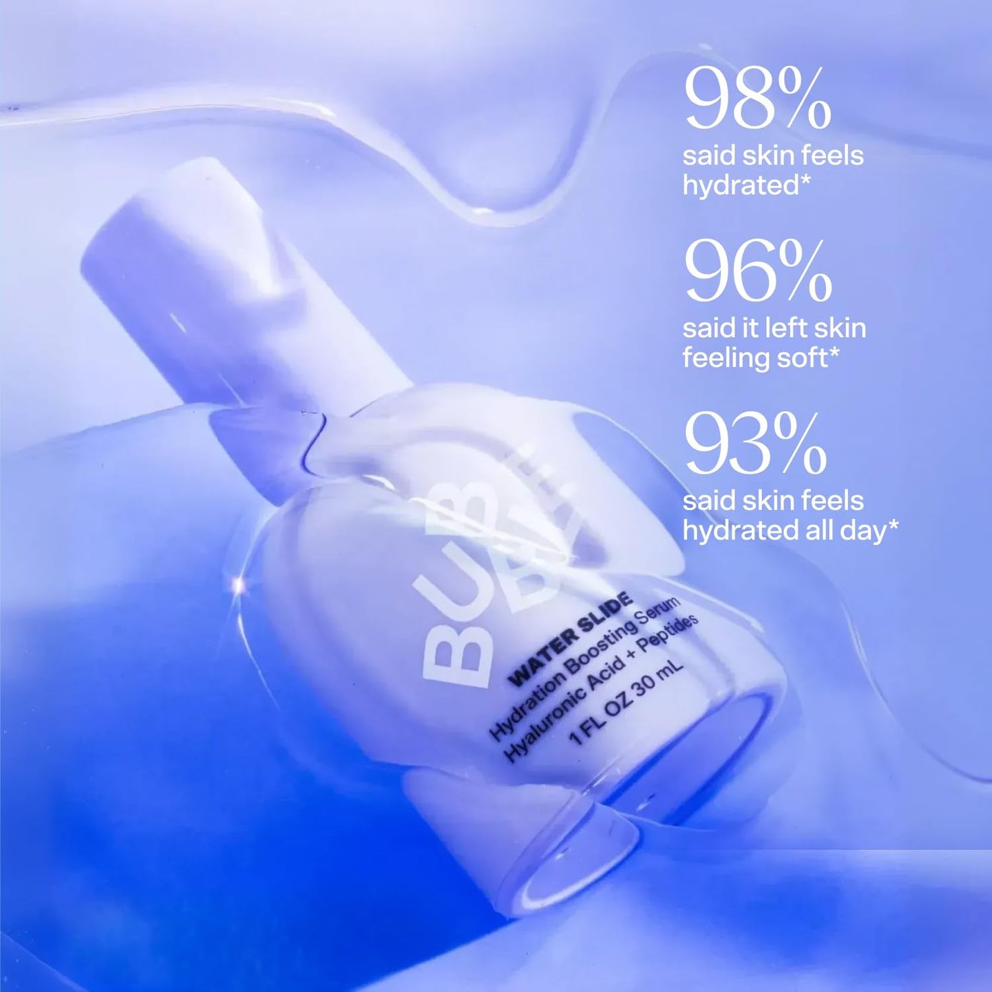 Bubble Skincare Water Slide Hyaluronic Acid Serum - Hydrating Face Serum 30ml