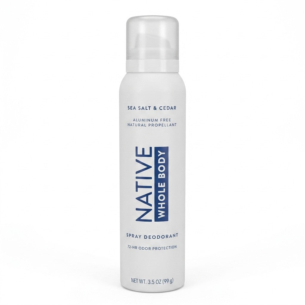 Native Deodorant & Body Spray, Sea Salt & Cedar, Quick Drying, 3.5 oz