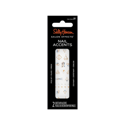 Sally Hansen Salon Effects Nail Accents, Glam Geometric, Nail Art Decals, Easy to Use, No Commitment, Use On Nail Polish or Bare Nails, Mix and Match