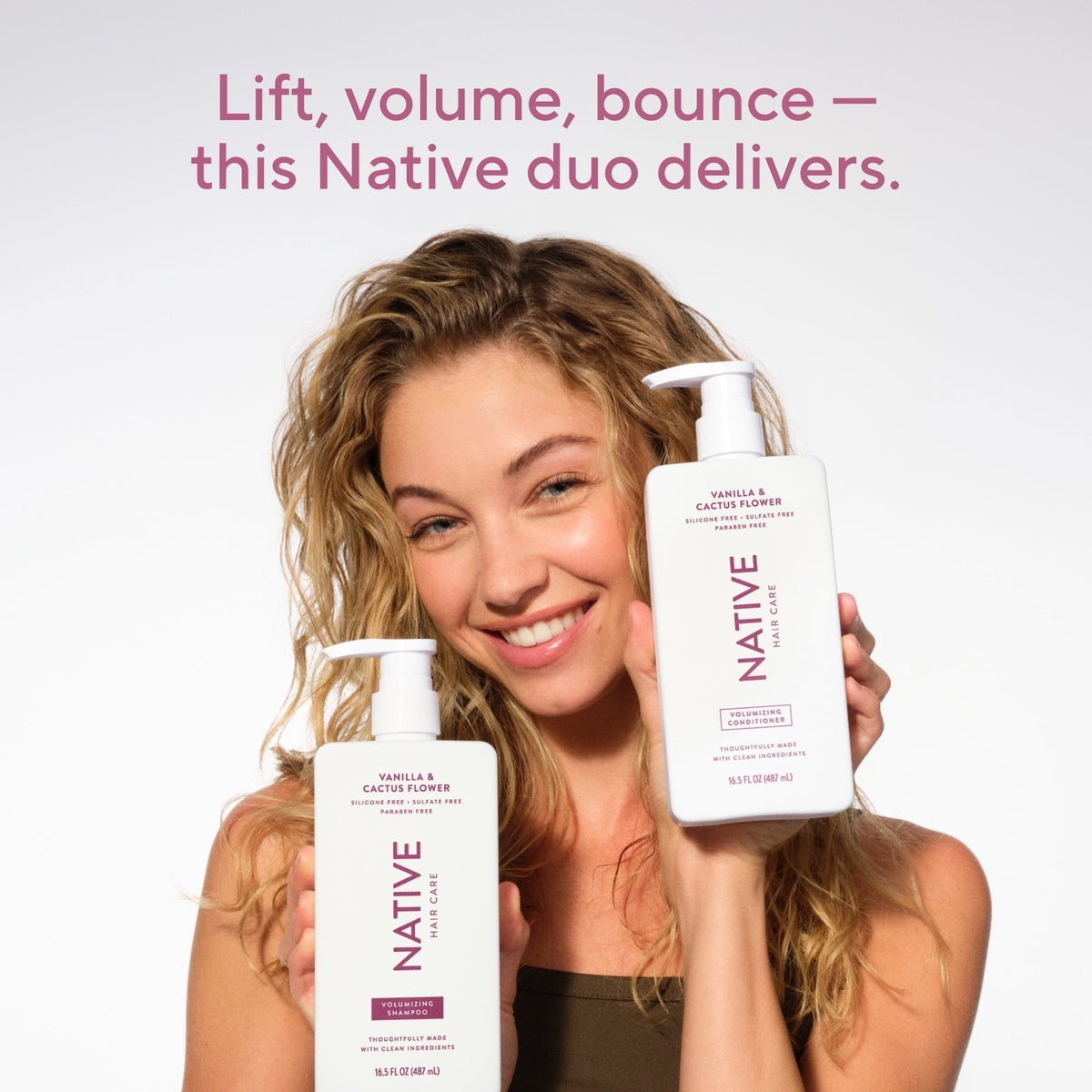 Native Volumizing Conditioner Vanilla and Cactus Flower 16.5 fl oz