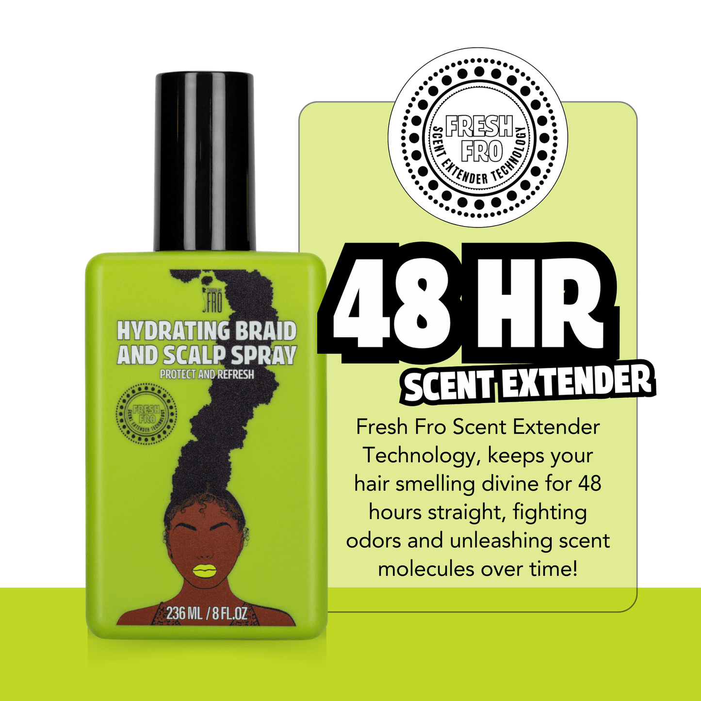 Pardon My Fro Scalp Spray 8 oz, Moisturizing, Unisex