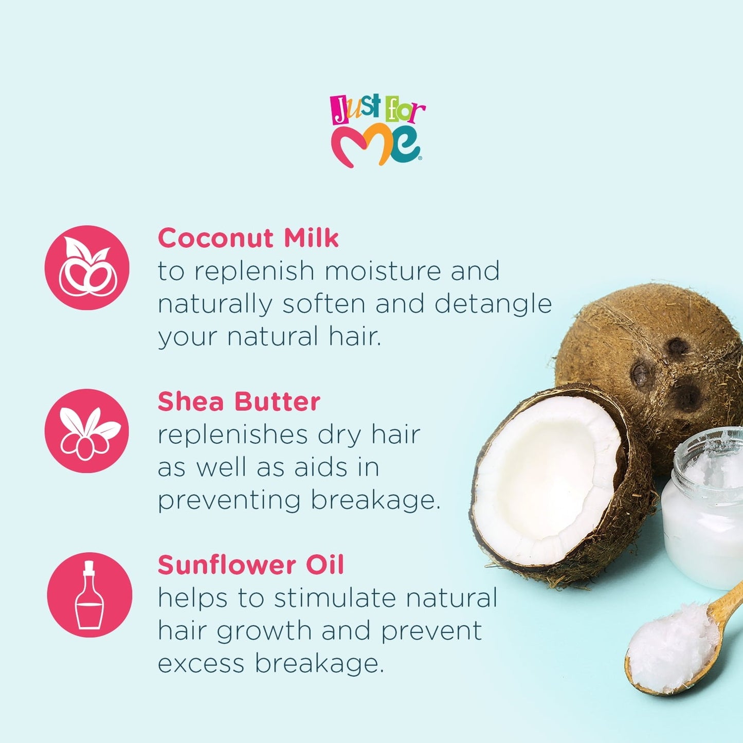Just For Me Texture Softener System, Detangler, 1 Kit,  All Hair Types.